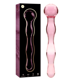 NEBULA SERIES BY IBIZA - MODELO 13 DILDO CRISTAL ROSA 18 CM -O- 3.5 CM