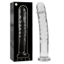 NEBULA SERIES BY IBIZA - MODELO 16 DILDO CRISTAL TRANSPARENTE 18.5 CM -O- 3 CM