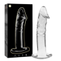 NEBULA SERIES BY IBIZA - MODELO 19 DILDO CRISTAL TRANSPARENTE 18.5 CM -O- 4 CM