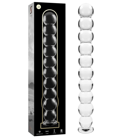 NEBULA SERIES BY IBIZA - MODELO 22 DILDO CRISTAL TRANSPARENTE 21.5 CM -O- 2.5 CM