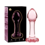 NEBULA SERIES BY IBIZA - MODELO 2 PLUG CRISTAL ROSA 11 CM -O- 3.5 CM