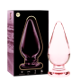 NEBULA SERIES BY IBIZA - MODELO 4 PLUG CRISTAL ROSA 11 CM -O- 5 CM