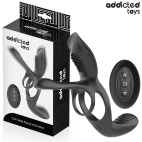 ADDICTED TOYS - DOUBLE PENIS RING WITH CLITORAL STIMULATOR |