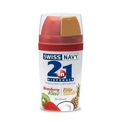 Swiss Navy Lubricante 2 en 1 Fresa Kiwi y Piña Colada