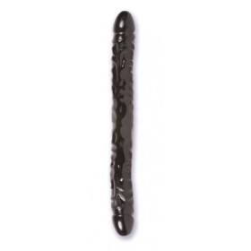 Consolador Doble Gelatinoso 45 cm  Negro