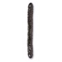 Consolador Doble Gelatinoso 45 cm  Negro